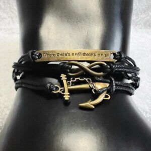 BNWOT 3/$30 Florence Scovel 7" Where There's a Will.. Bracelet Fashion Jewelry!!